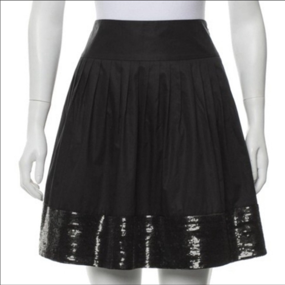 THEORY  Jolia New Party Sequence Black  Mini Skirt Sz 8